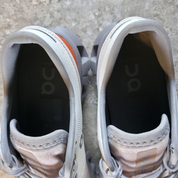 On Cloud Women's X 3 Shoes Size 9 White Orange Running Sneakers *Barely Worn. - Picture 8 of 9